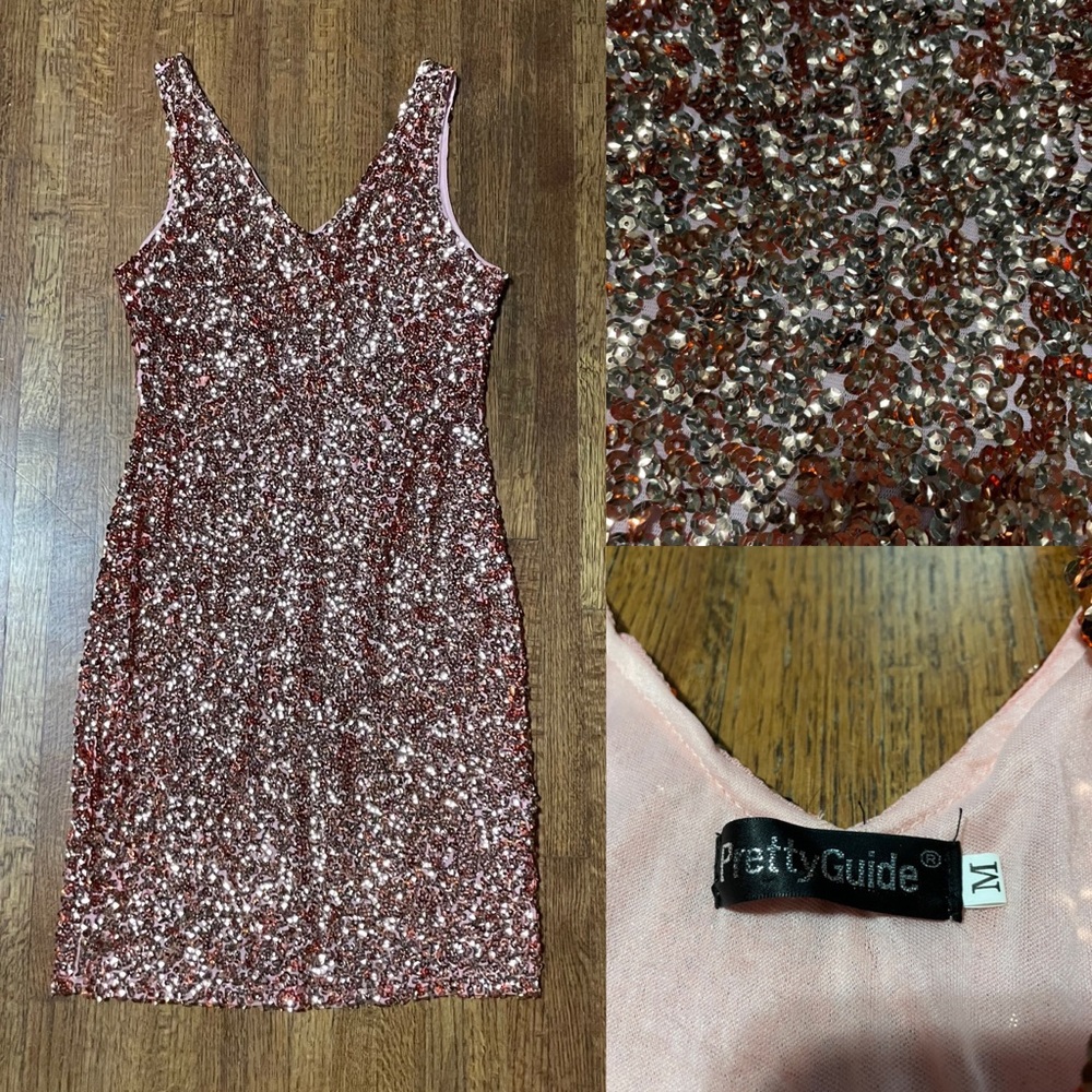 pink sequin dress!